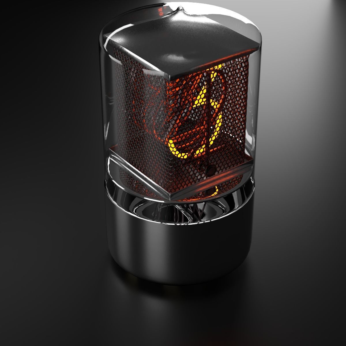 Nixie tube 3D model_1