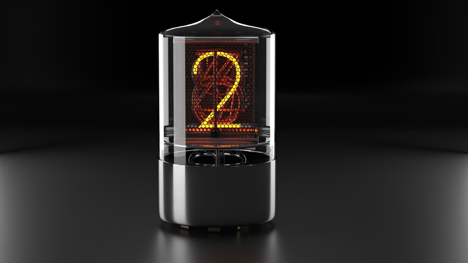 Nixie tube 3D model_3