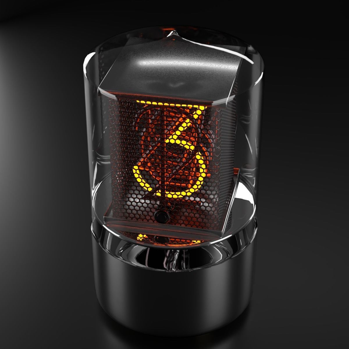 Nixie tube 3D model_2