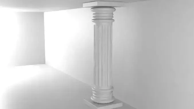 Column Low-poly 3D model