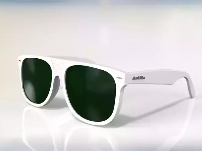 Flattop wayfarer sunglasses 3D model