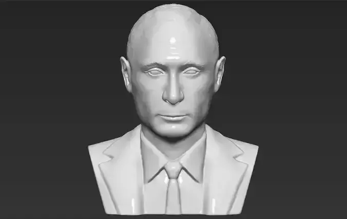 Vladimir Putin bust 3D printing ready stl obj formats 3D print model