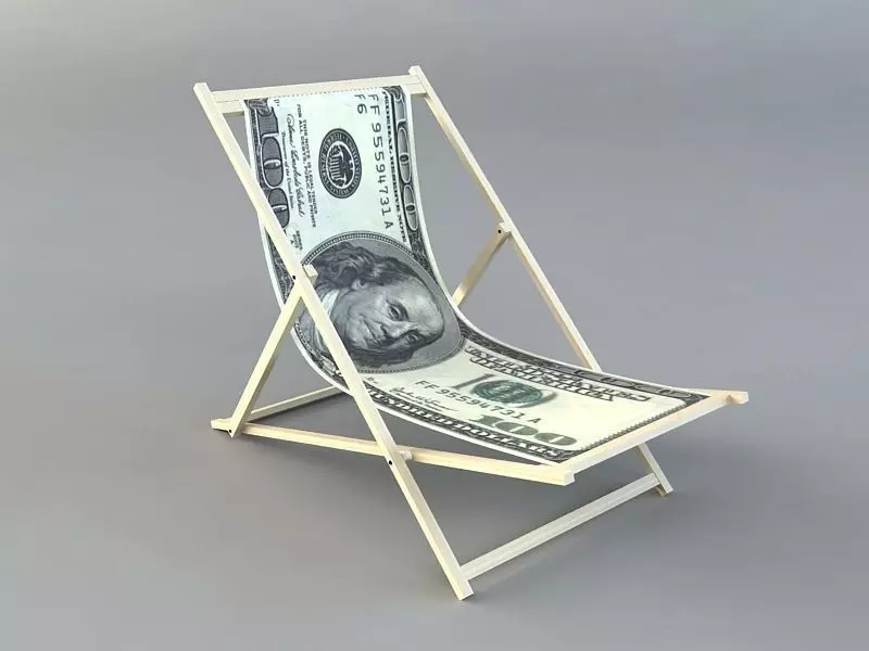 dollar chair Low-poly 3D model_0