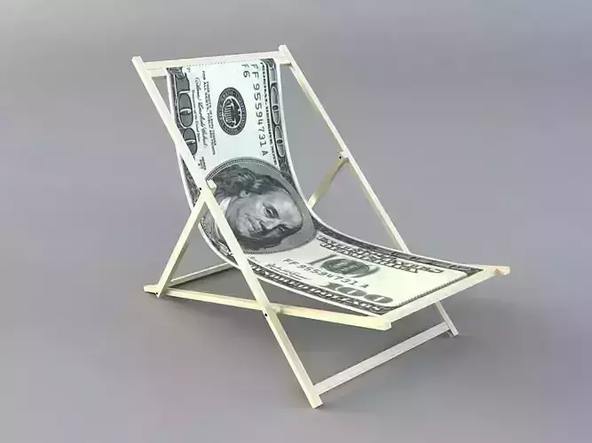 dollar chair Low-poly 3D model