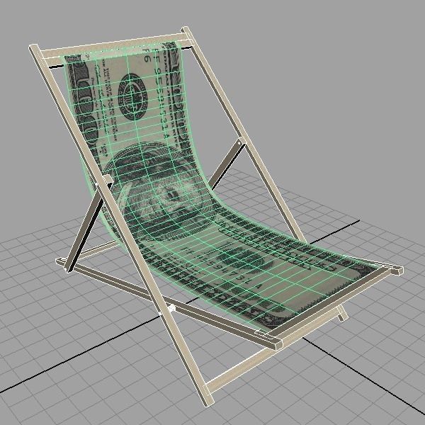 dollar chair Low-poly 3D model_6