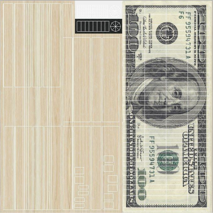 dollar chair Low-poly 3D model_5