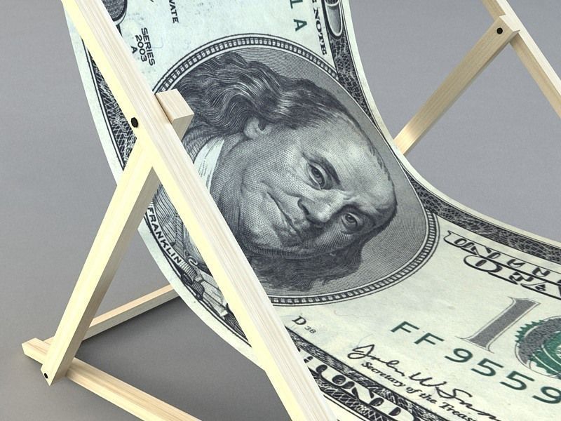 dollar chair Low-poly 3D model_2