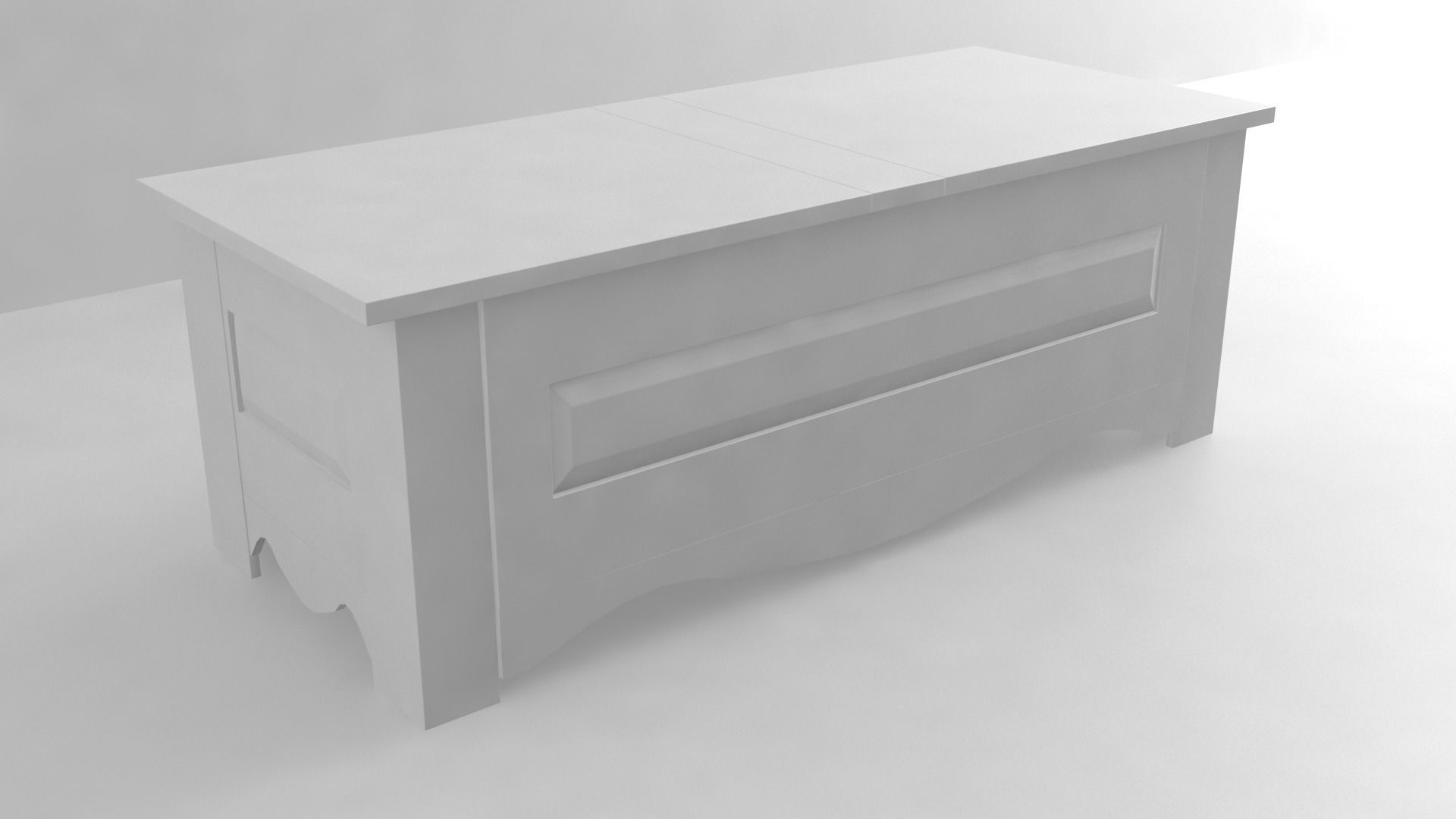 Commode chest Low-poly 3D model_4