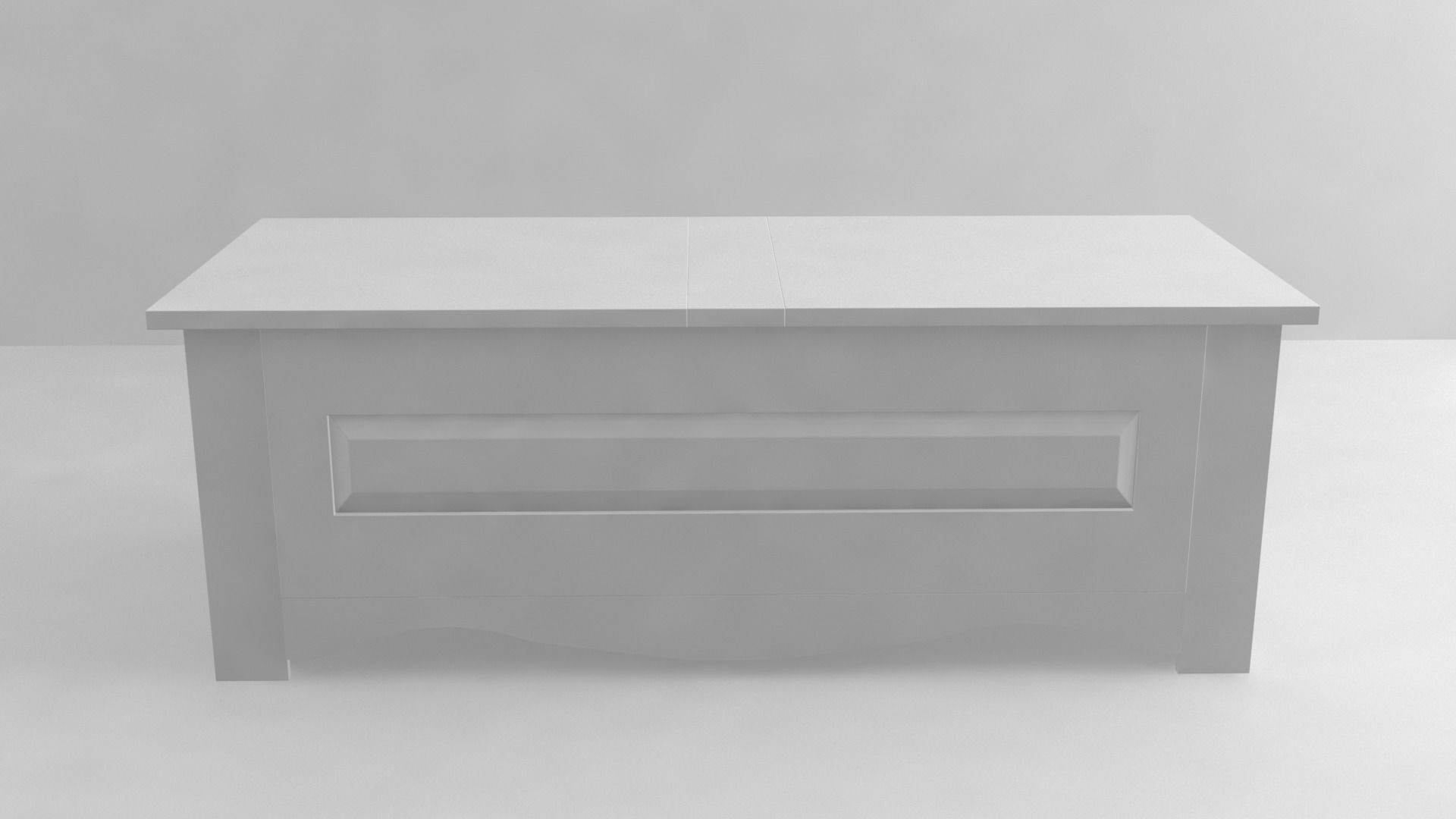 Commode chest Low-poly 3D model_2