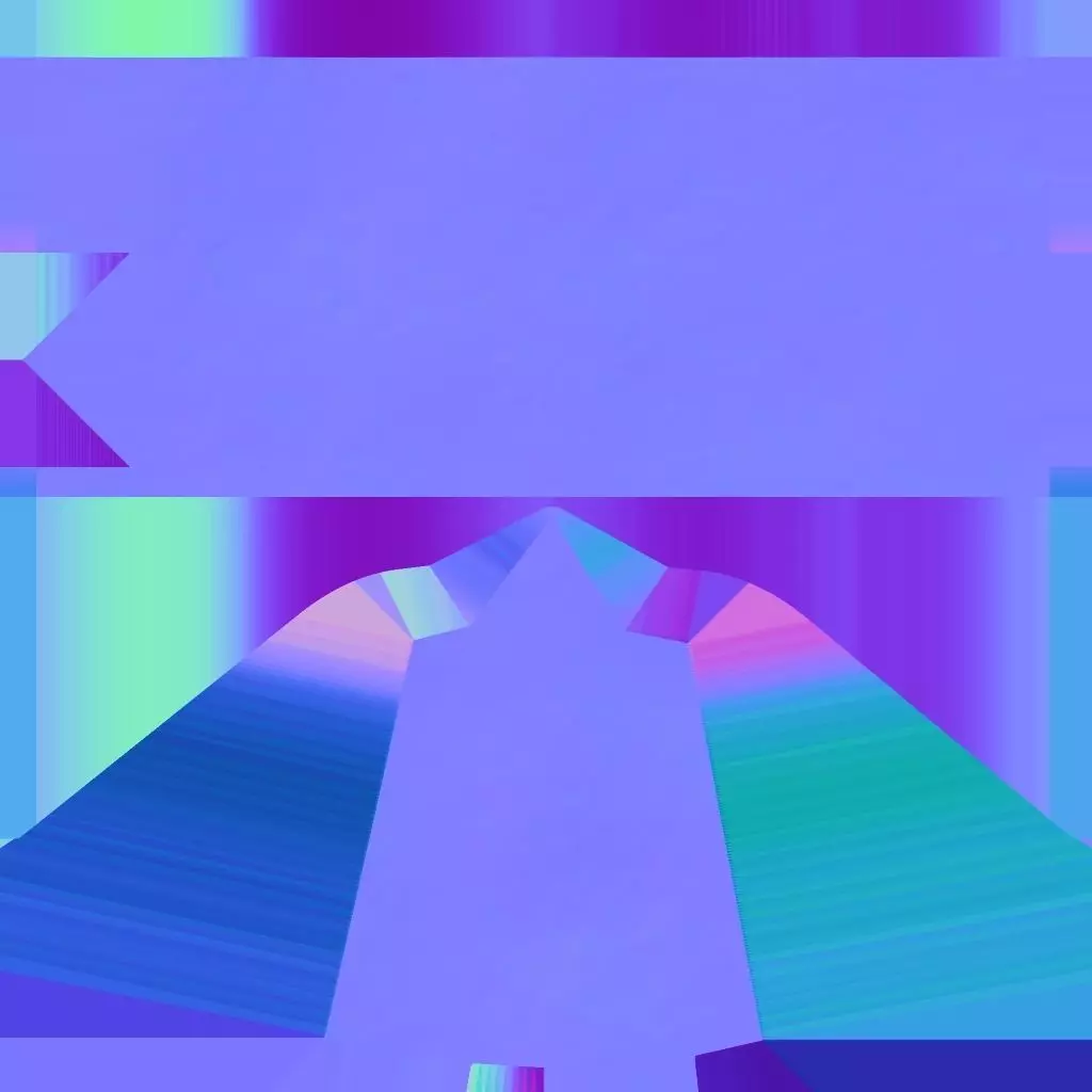 WALL TORCH Low-poly 3D model_4