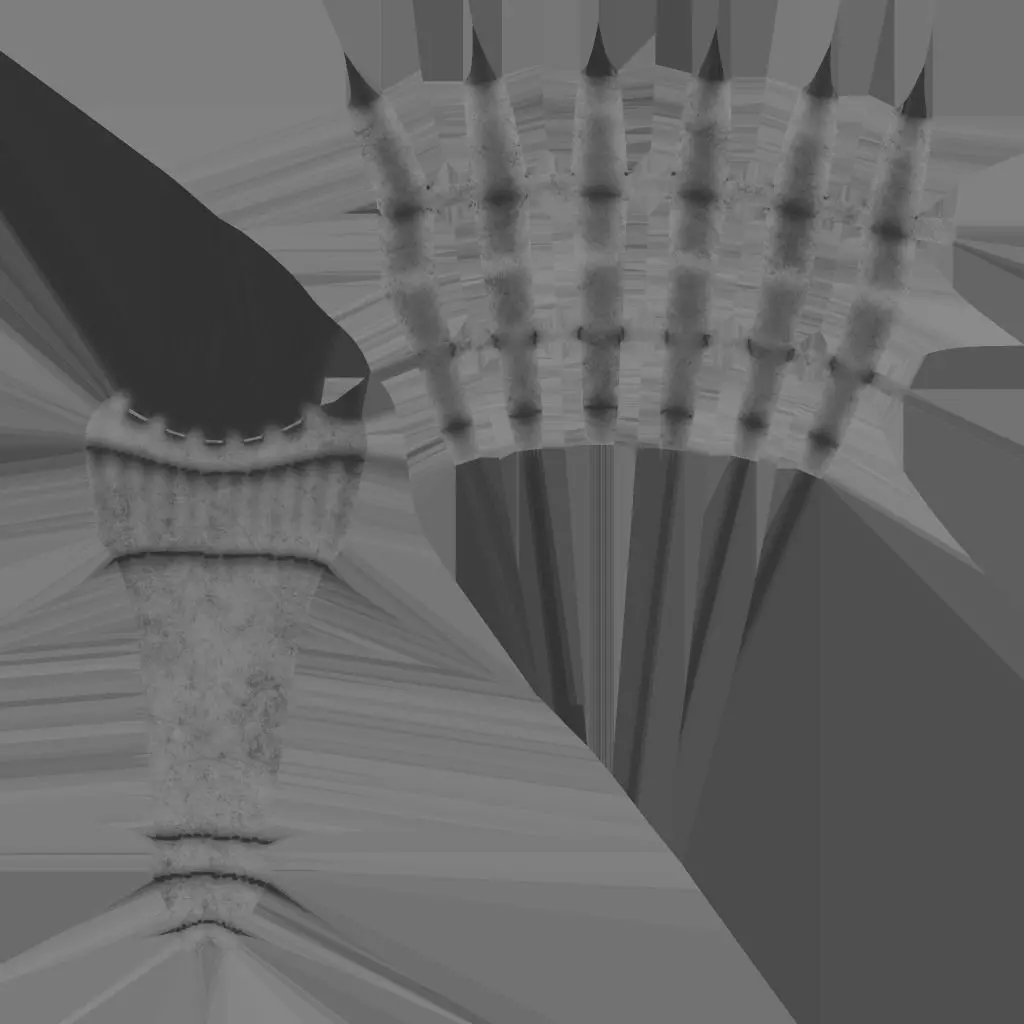 WALL TORCH Low-poly 3D model_1