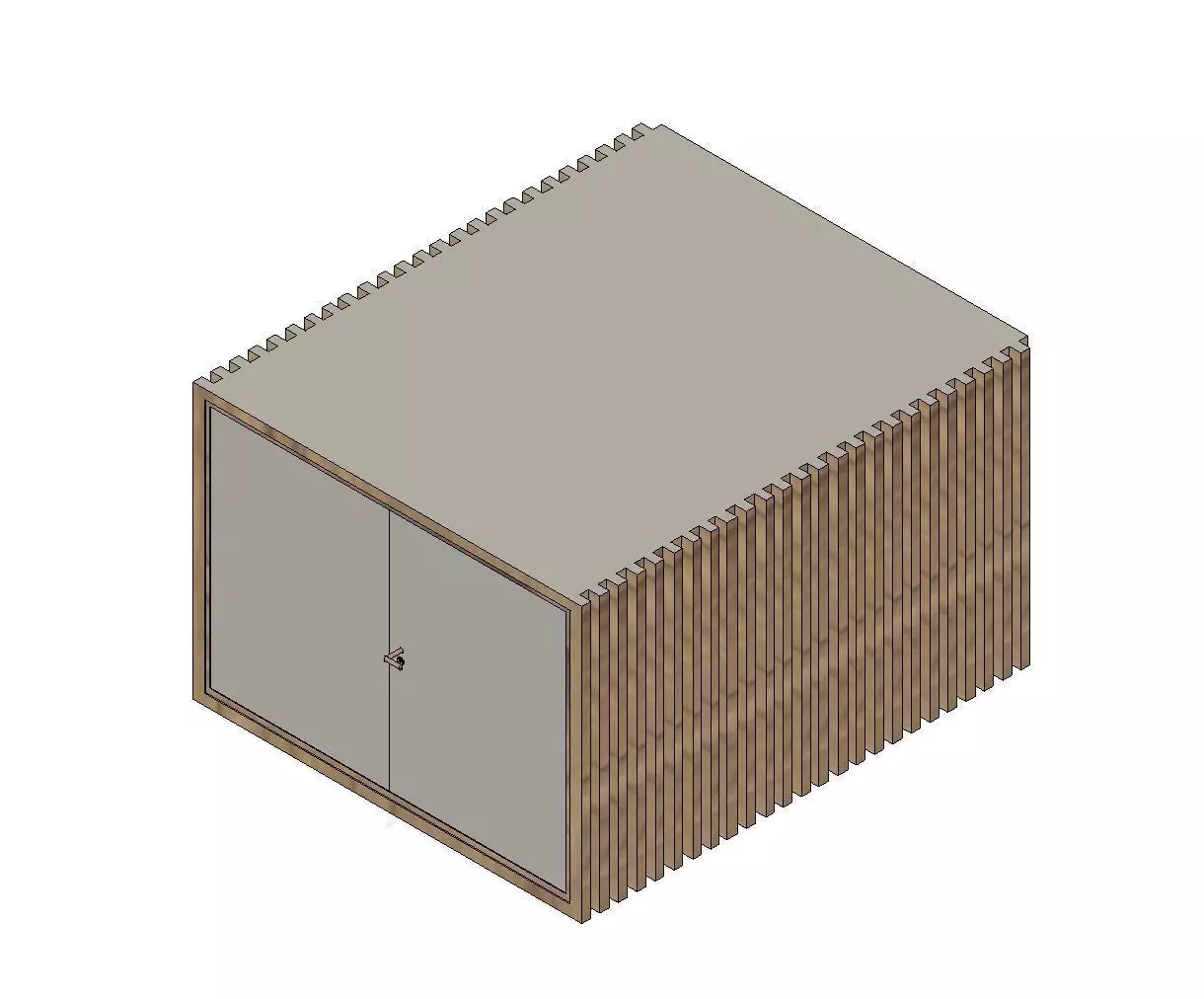 Modern Shed Workshop Building 3D print model