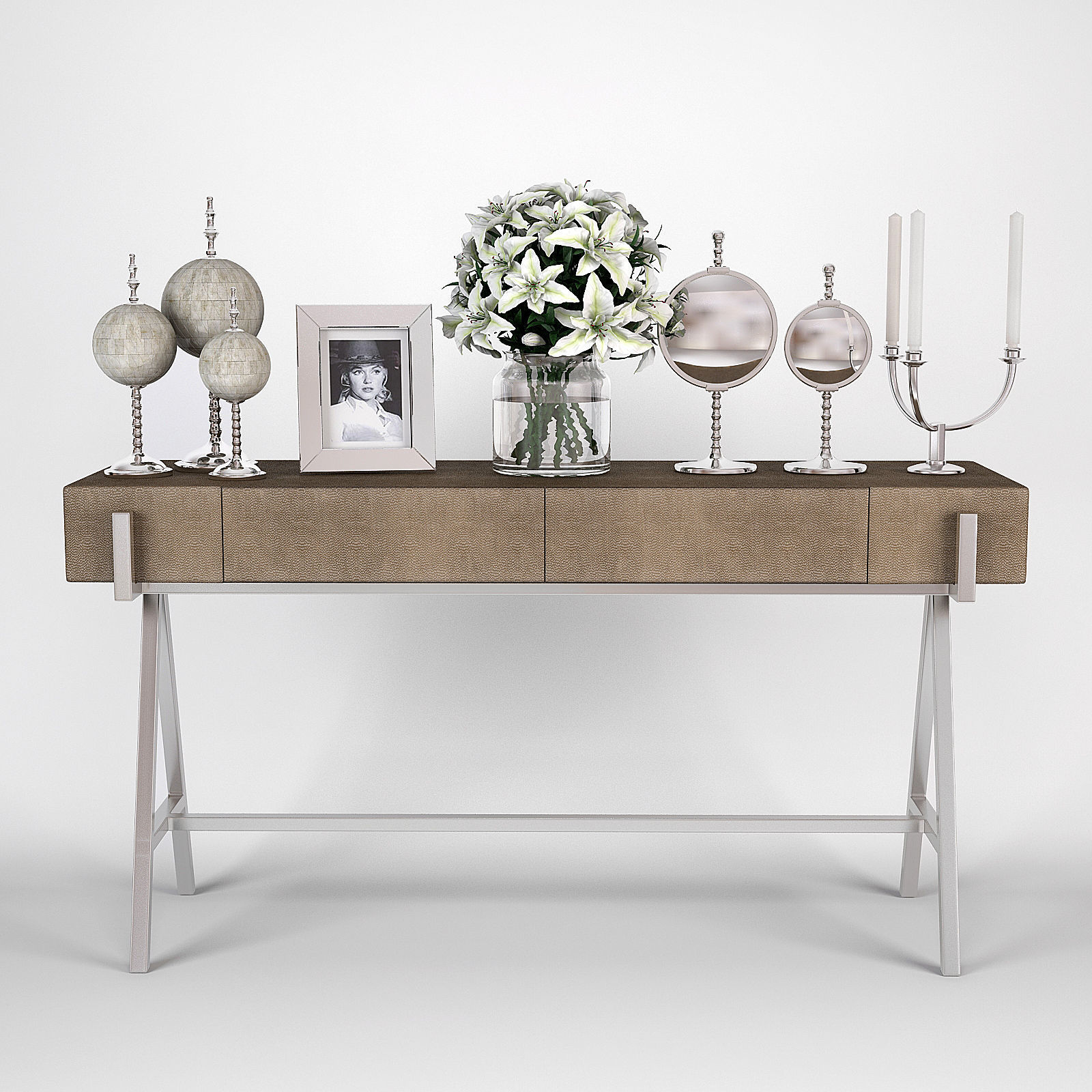 Andrew Martin Sampson Console Table 3D model_1