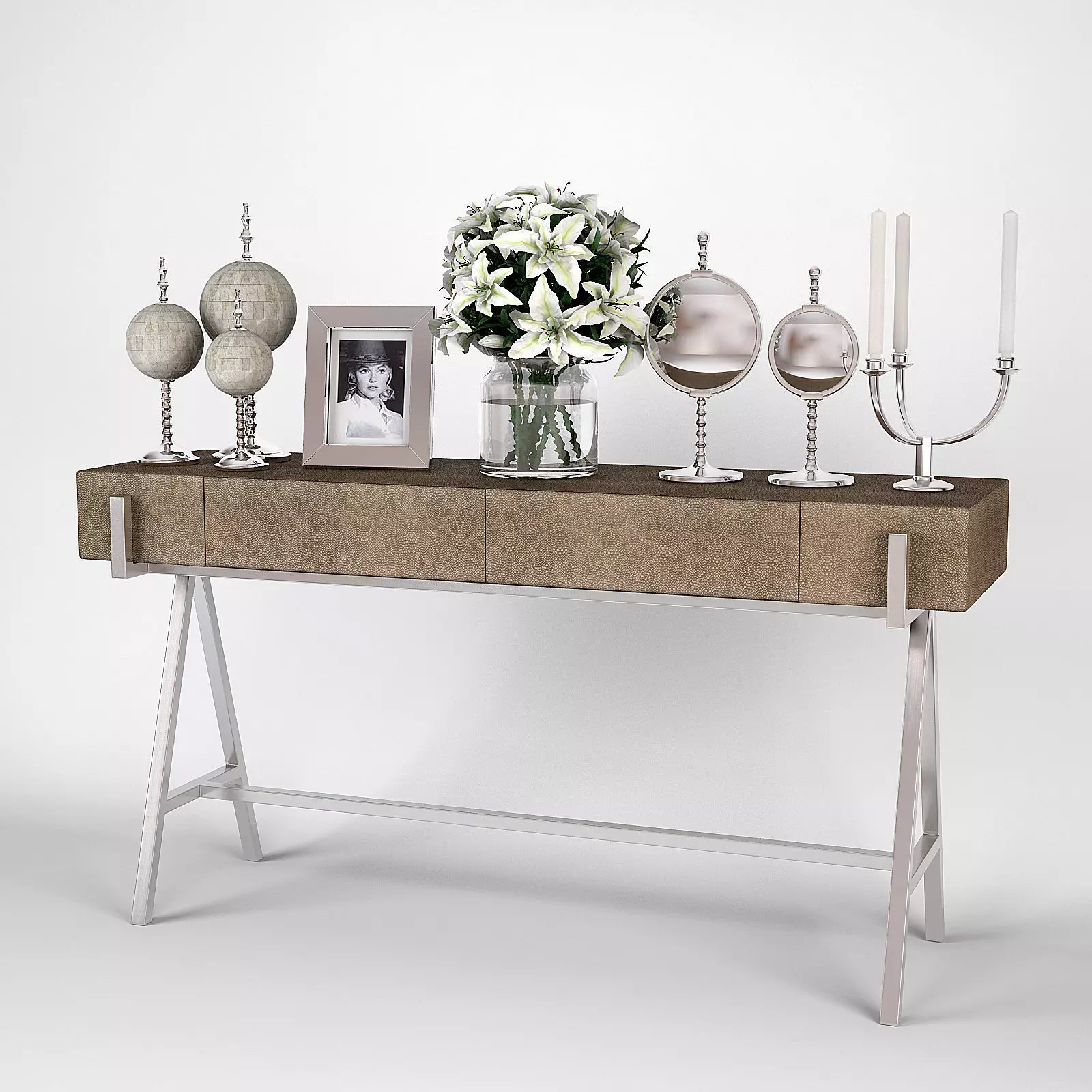 Andrew Martin Sampson Console Table 3D model_0
