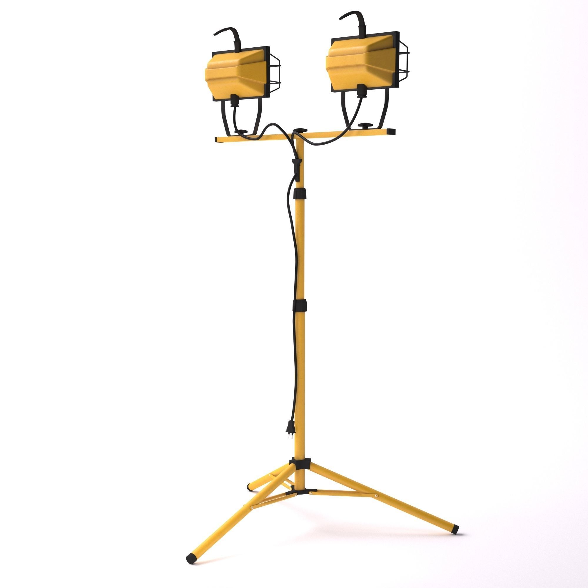 Tripod Construction Worklight 3D model_1