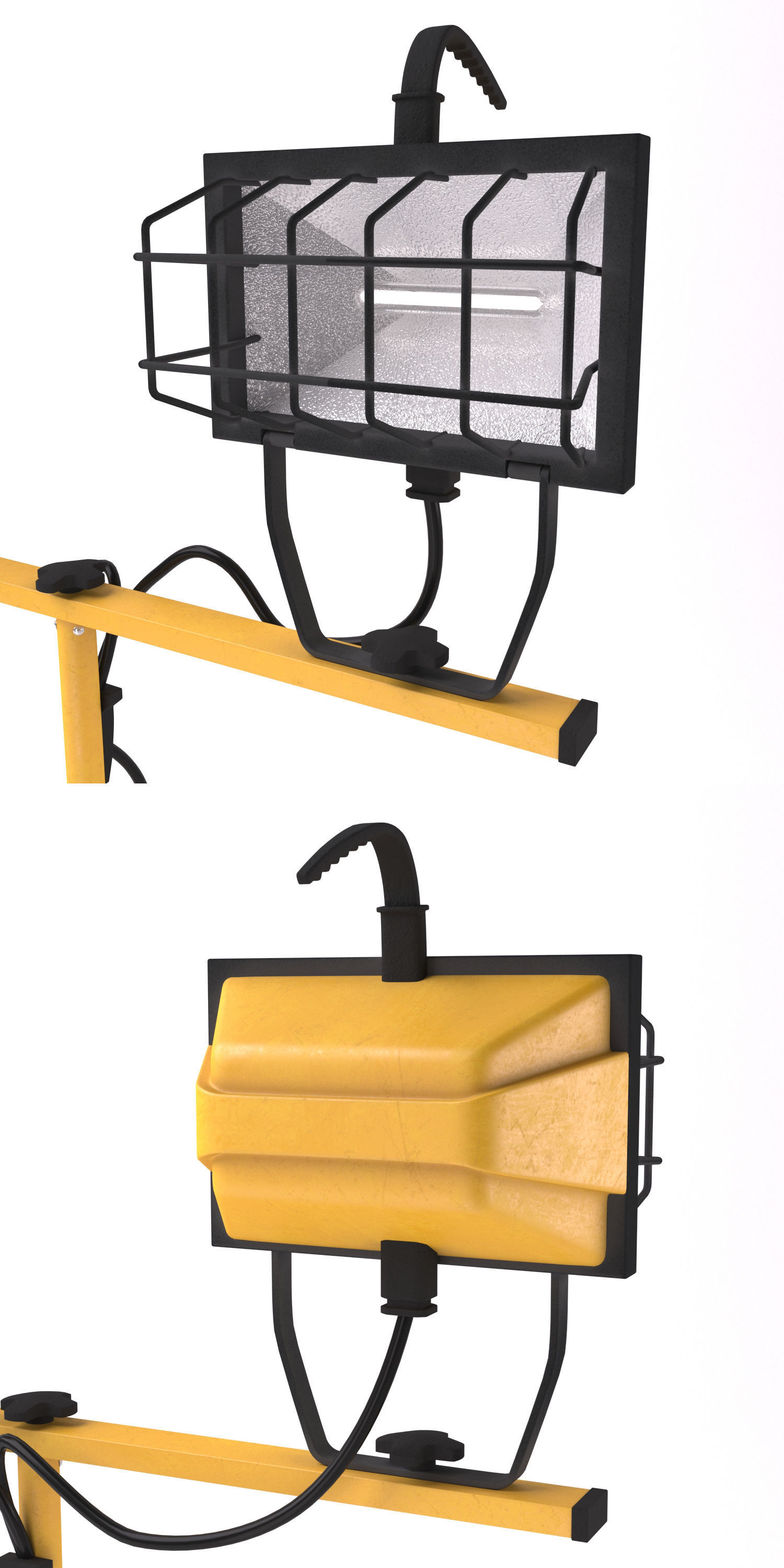 Tripod Construction Worklight 3D model_3