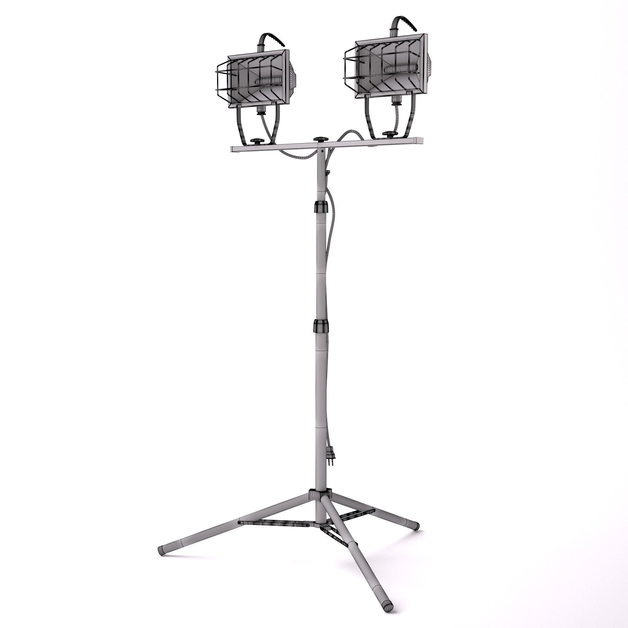 Tripod Construction Worklight 3D model_5