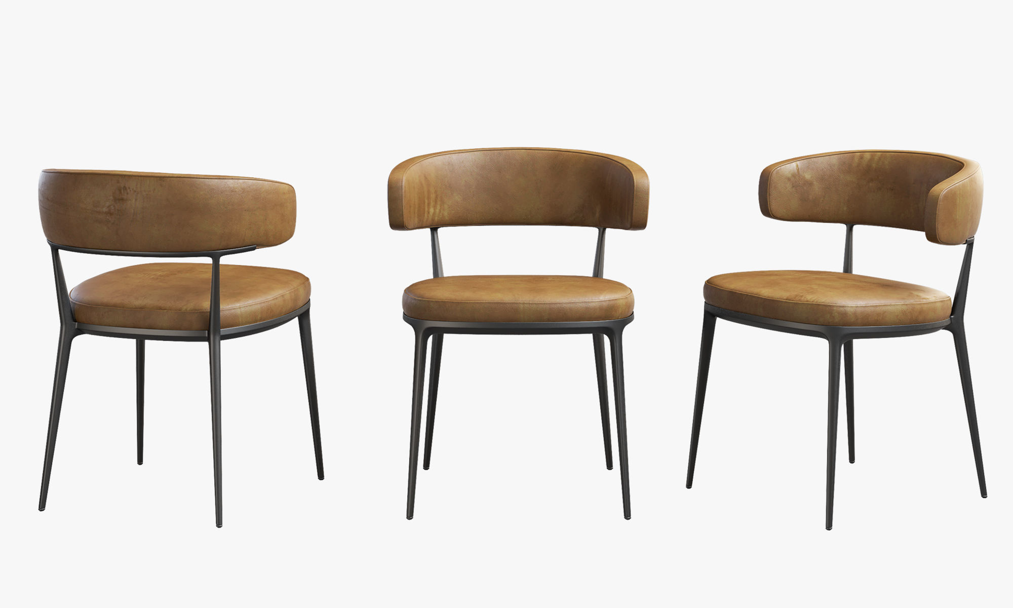 Urban hardwoods dining slab table with tableware 3D model_12