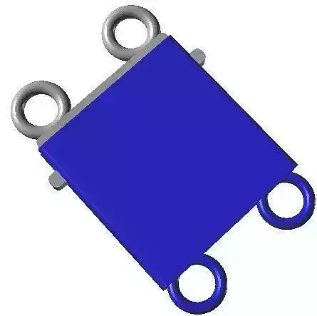 Box clasps 12 - Library techique 3D - Conception of jewels