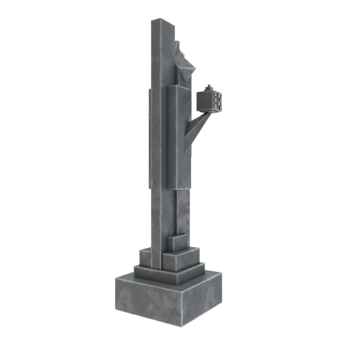 Art deco chess set  3D model_39