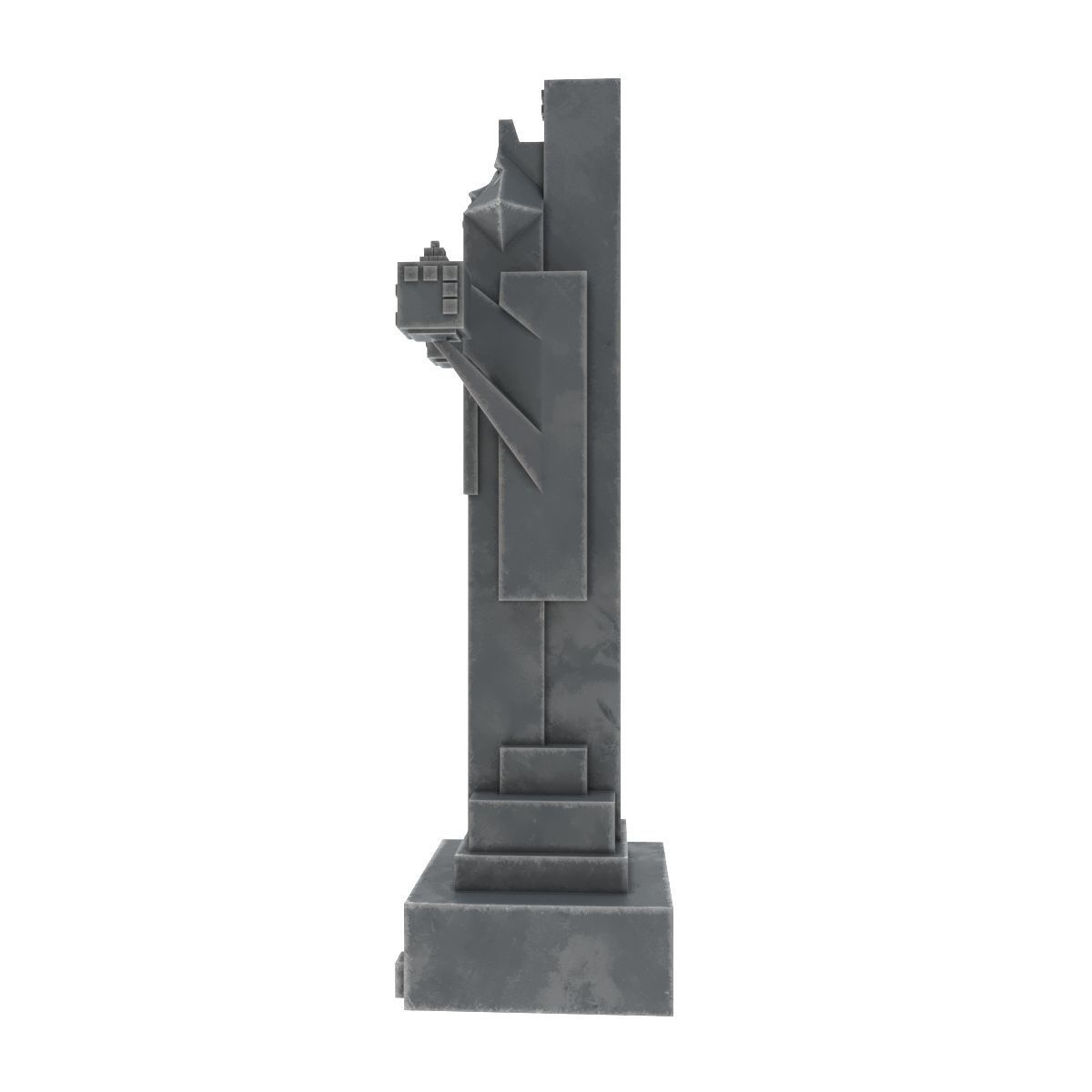 Art deco chess set  3D model_43