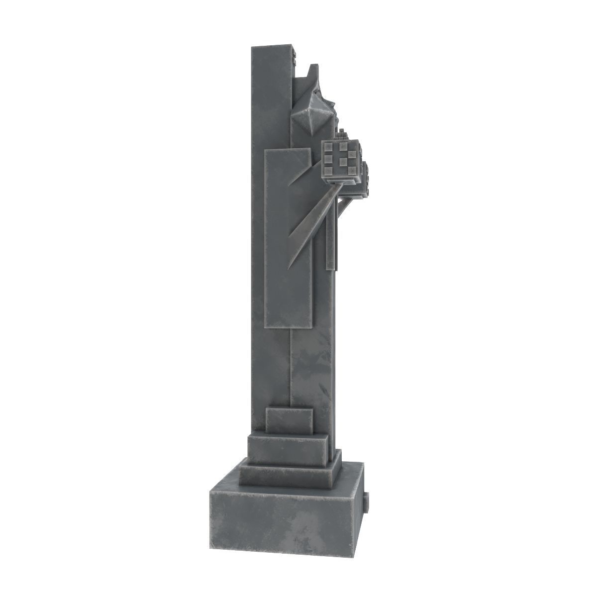 Art deco chess set  3D model_37