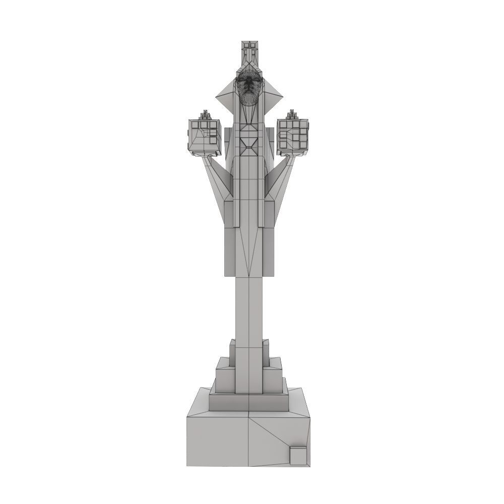 Art deco chess set  3D model_62