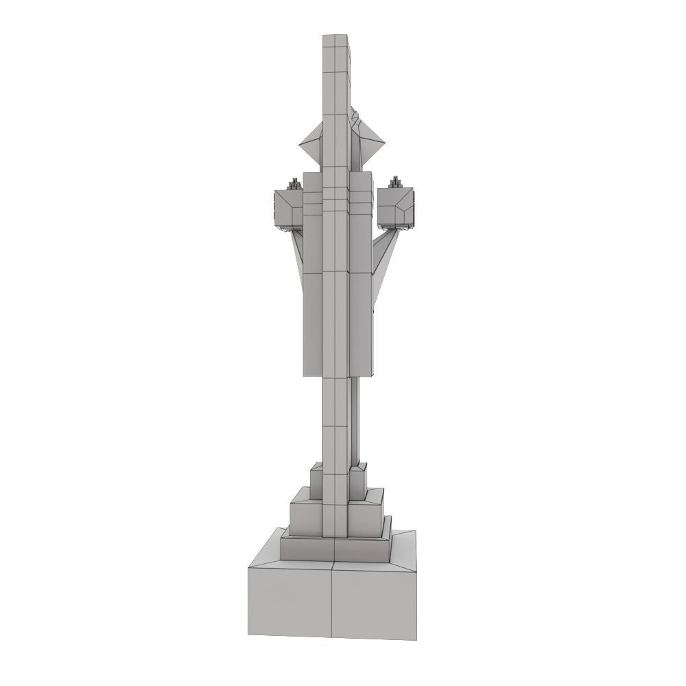 Art deco chess set  3D model_55