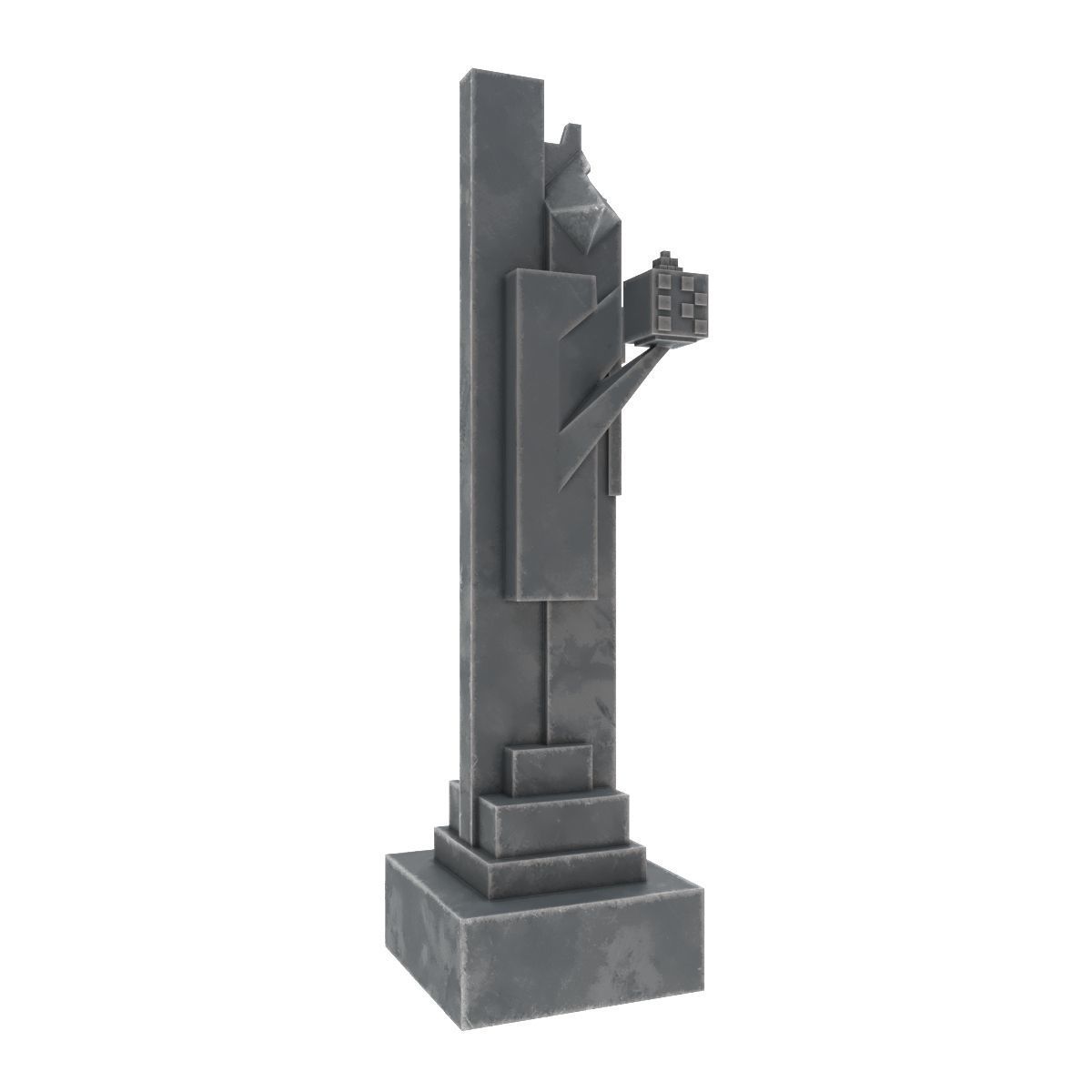 Art deco chess set  3D model_38