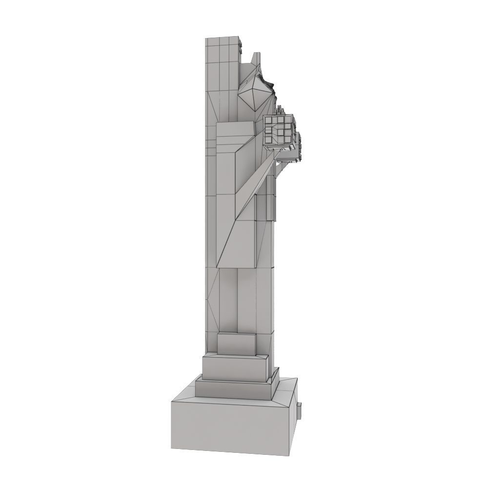 Art deco chess set  3D model_52