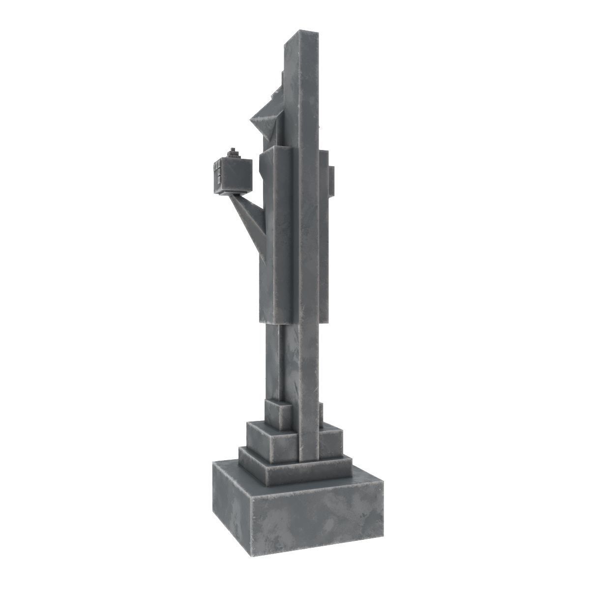 Art deco chess set  3D model_41