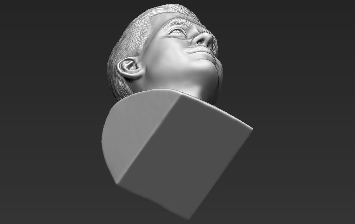 Captain Kirk Chris Pine Star Trek bust full color 3D printing 3D print model_36
