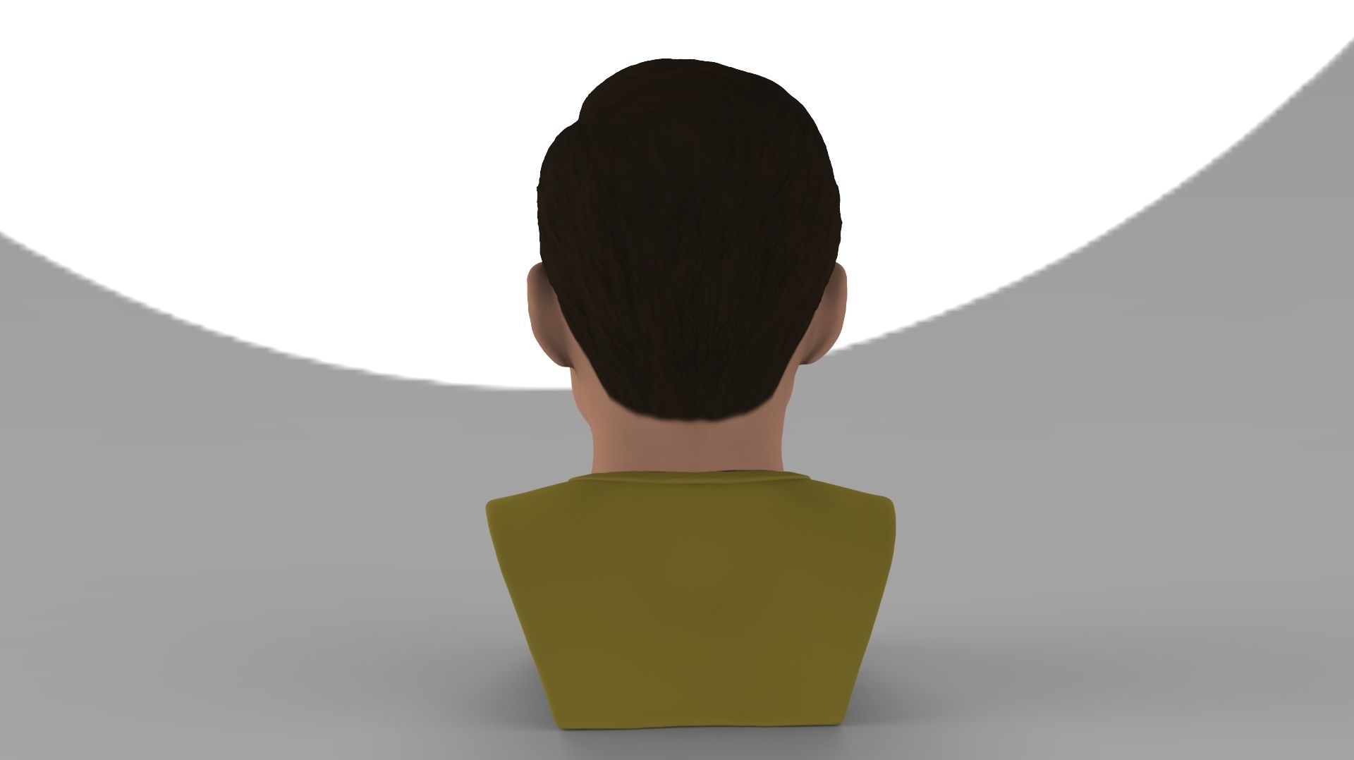 Captain Kirk Chris Pine Star Trek bust full color 3D printing 3D print model_8