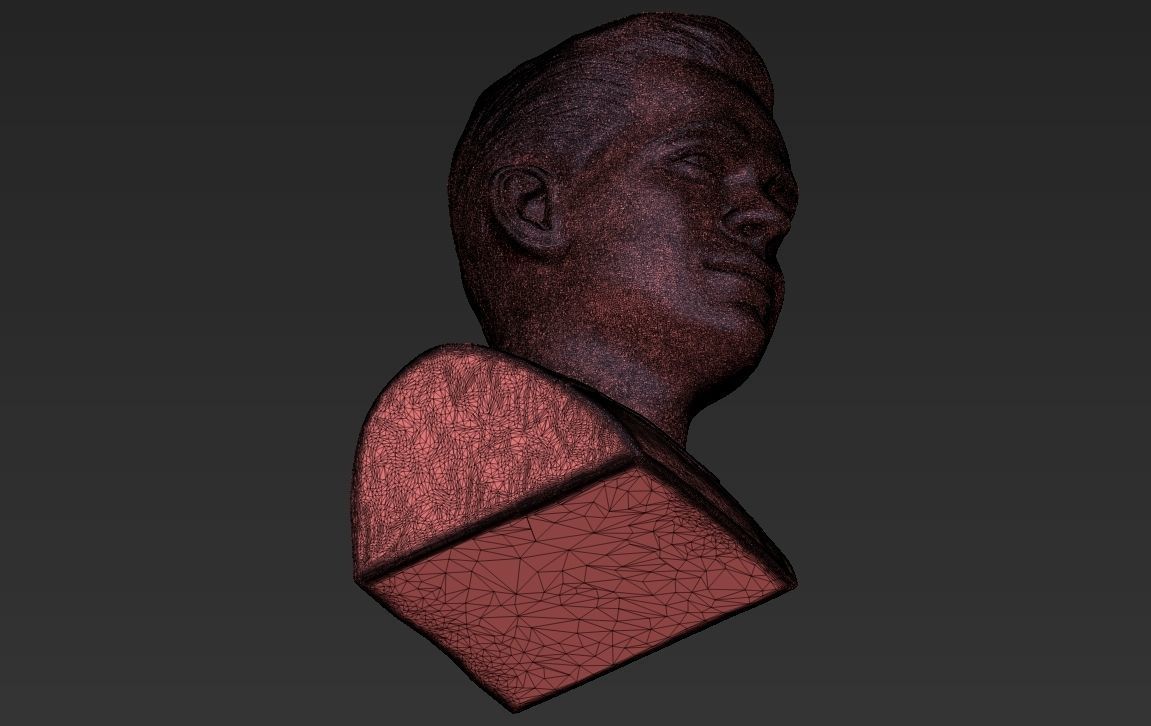 Captain Kirk Chris Pine Star Trek bust full color 3D printing 3D print model_46