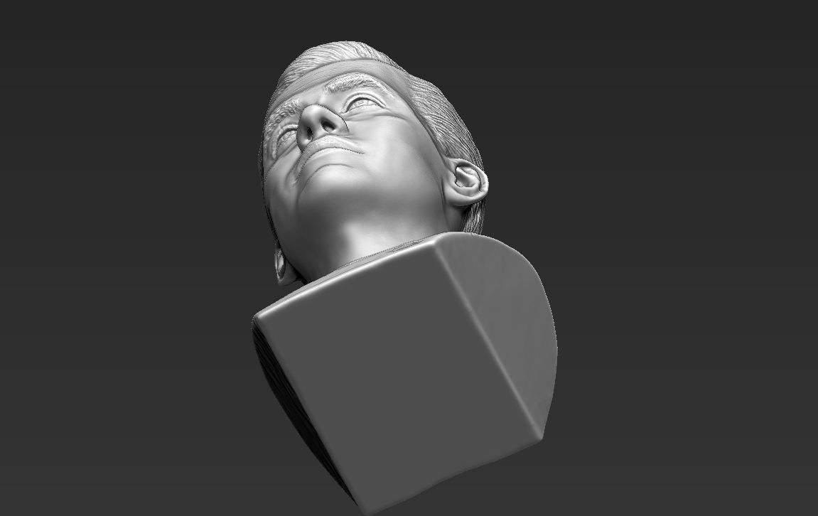 Captain Kirk Chris Pine Star Trek bust full color 3D printing 3D print model_37