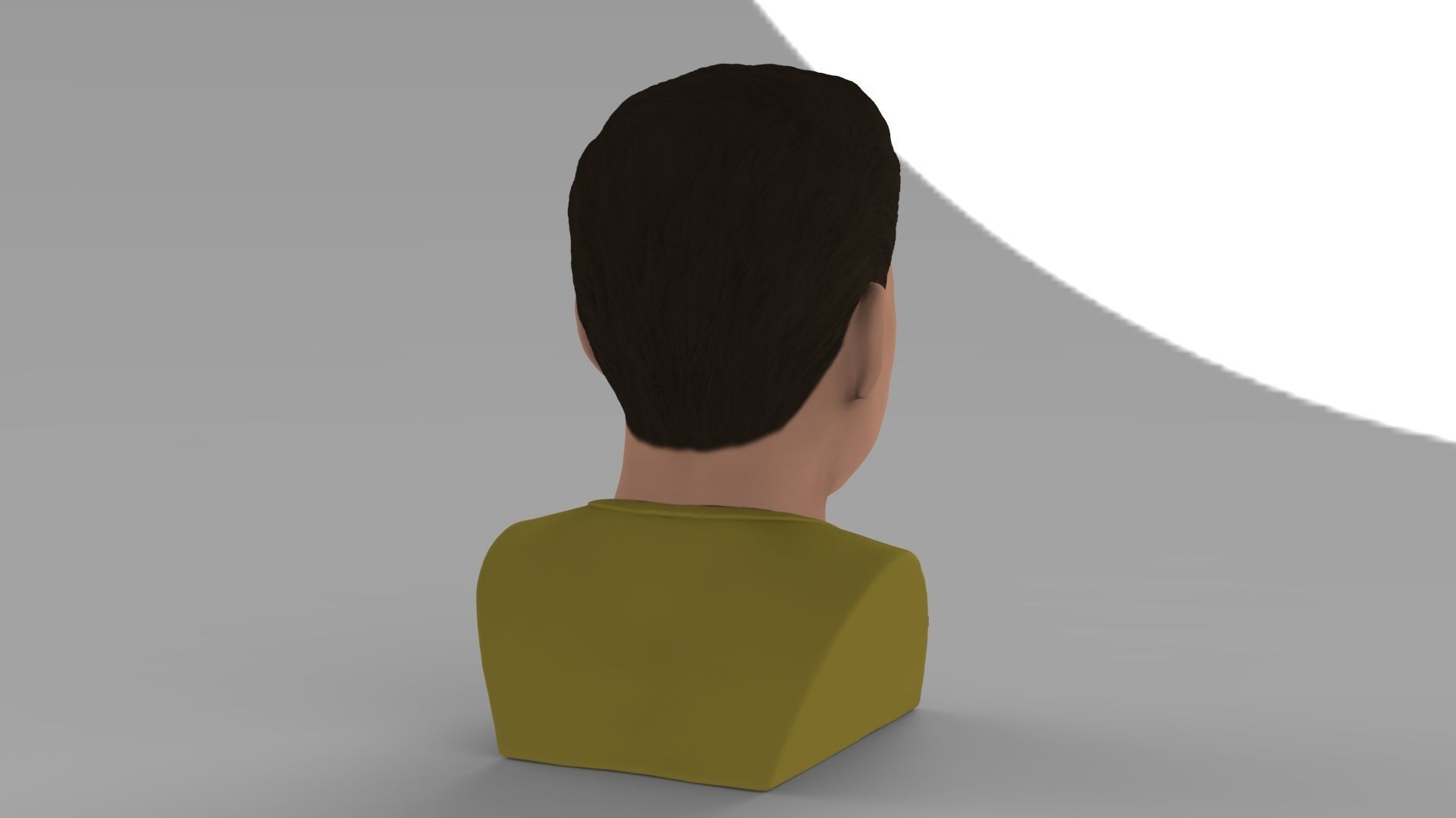 Captain Kirk Chris Pine Star Trek bust full color 3D printing 3D print model_9