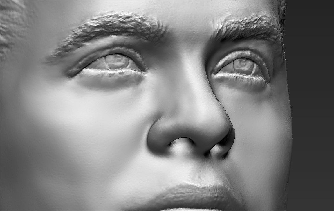Captain Kirk Chris Pine Star Trek bust full color 3D printing 3D print model_43