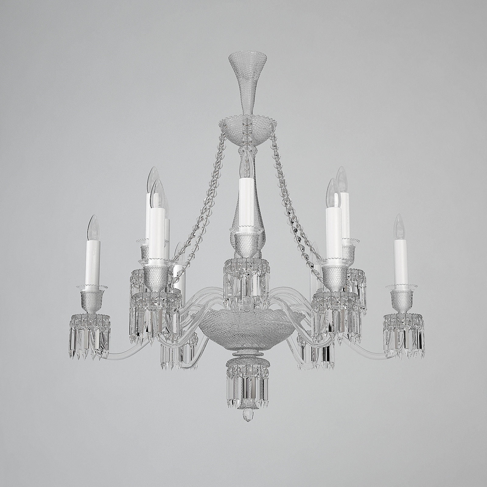 Baccarat Helios Chandelier 3D model_2