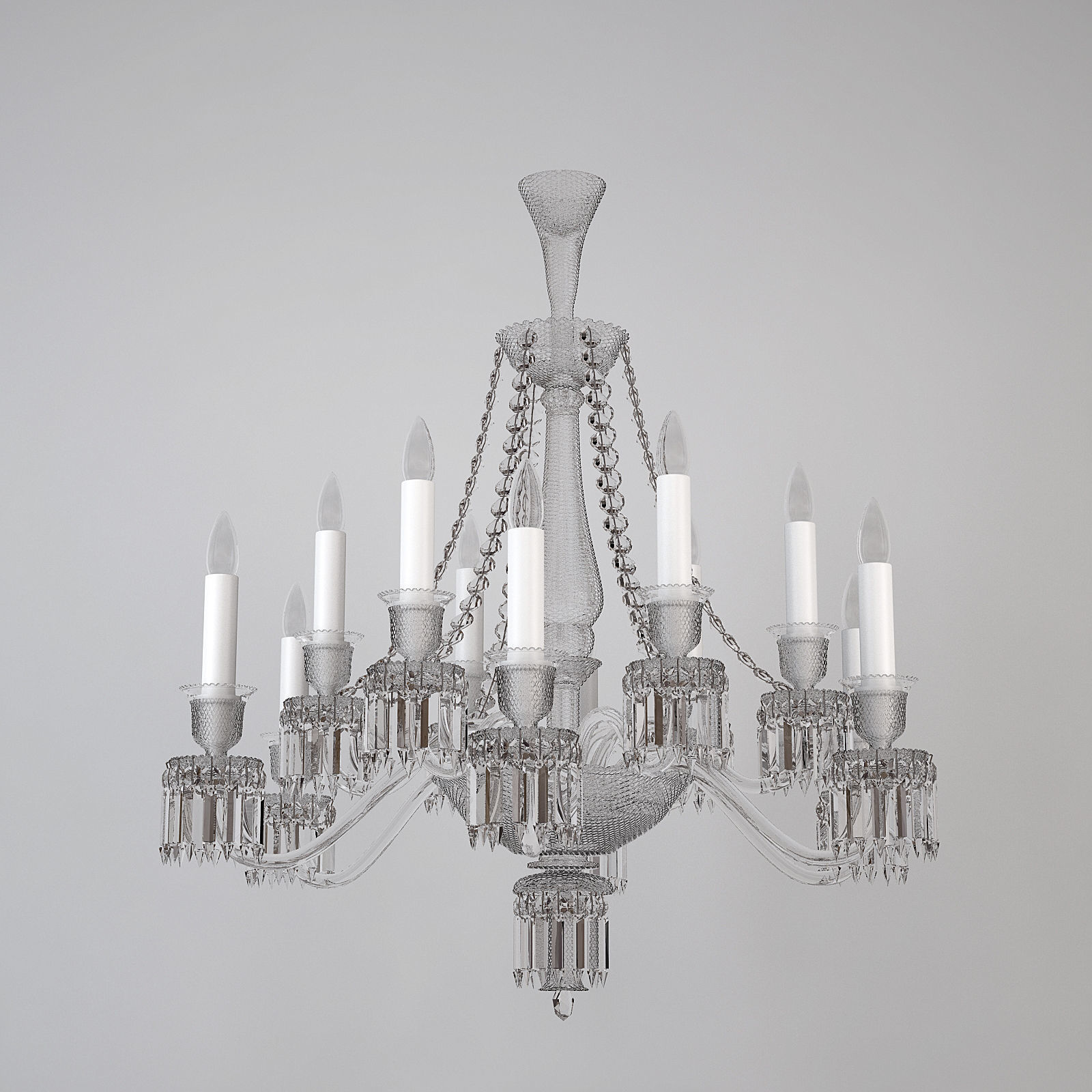 Baccarat Helios Chandelier 3D model_1