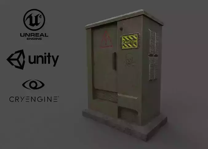 ELECTRIC BOX LOW-POLY HIGH QUALITY