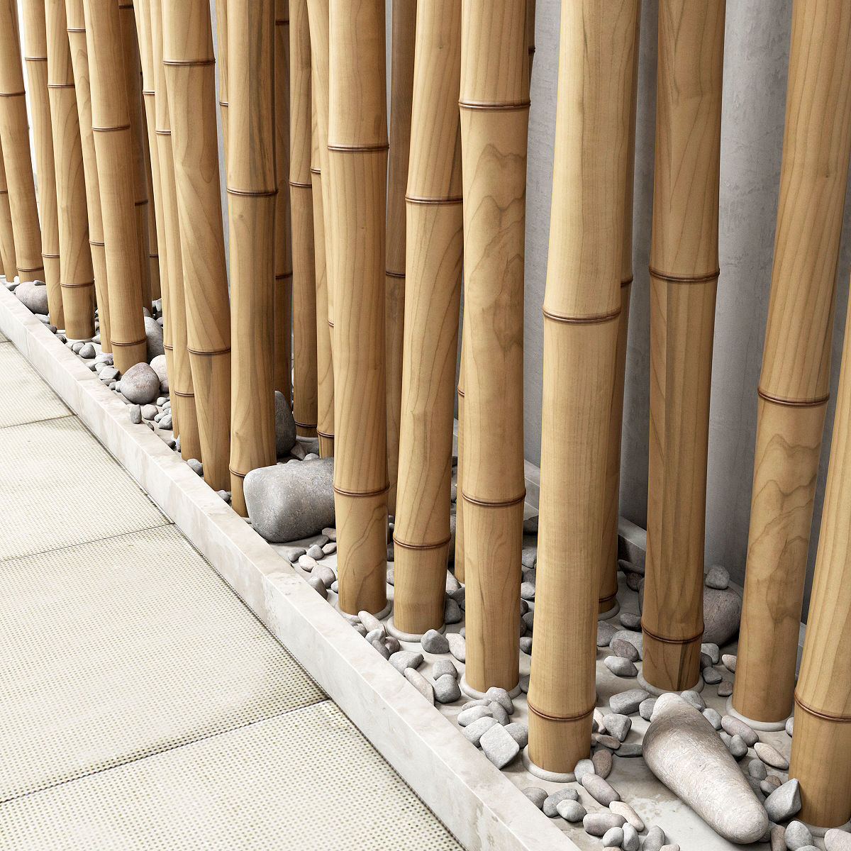 Bamboo decor n17 3D model_3
