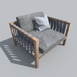 garden armchair Free 3D model