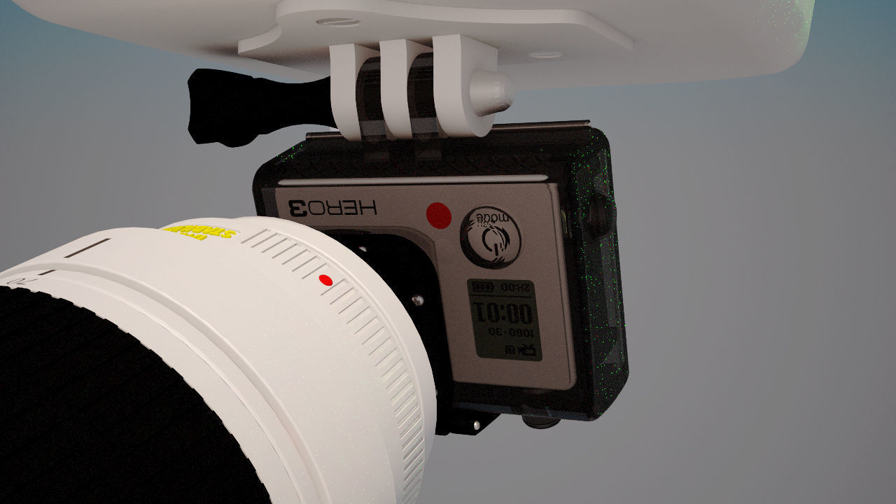 Quadcopter Animated 3D model_14
