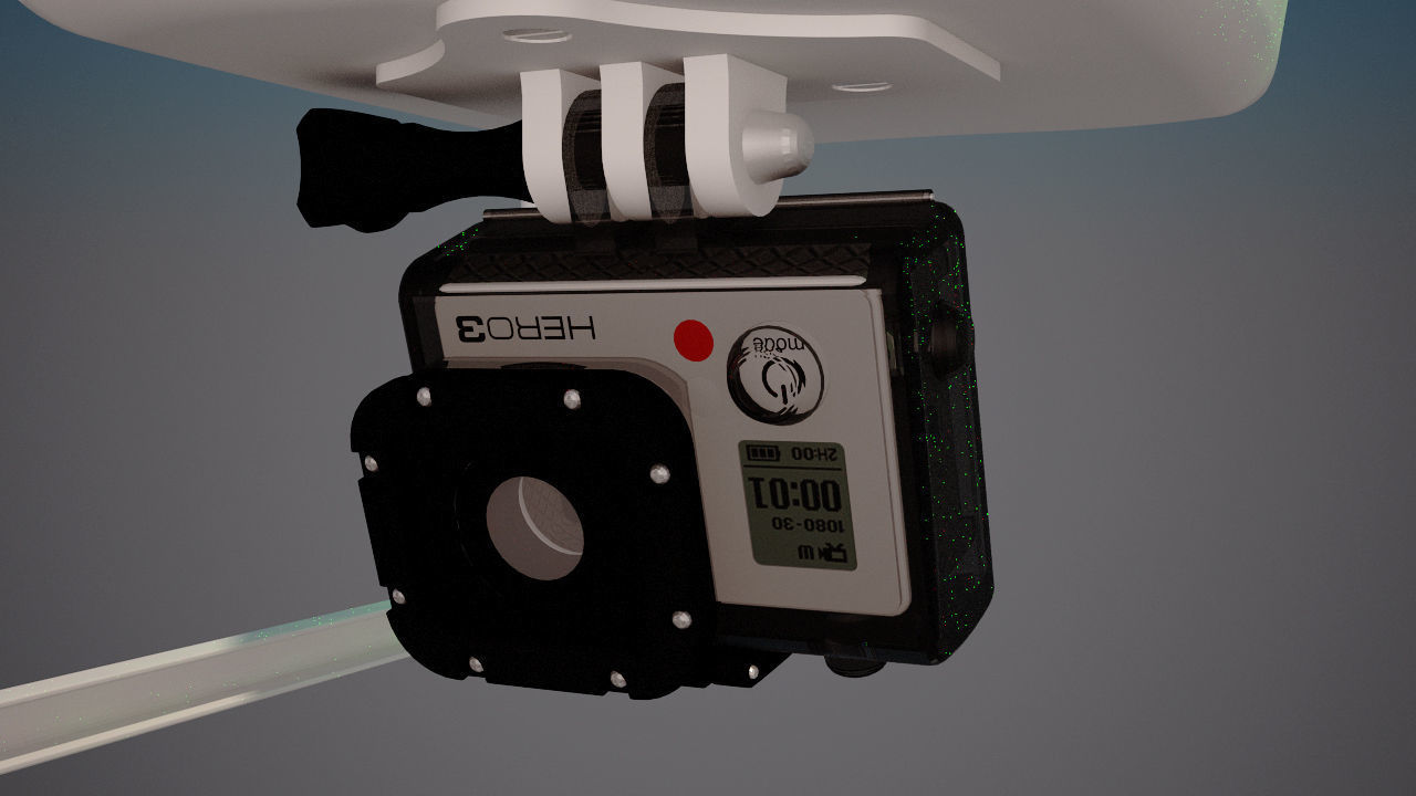 Quadcopter Animated 3D model_15