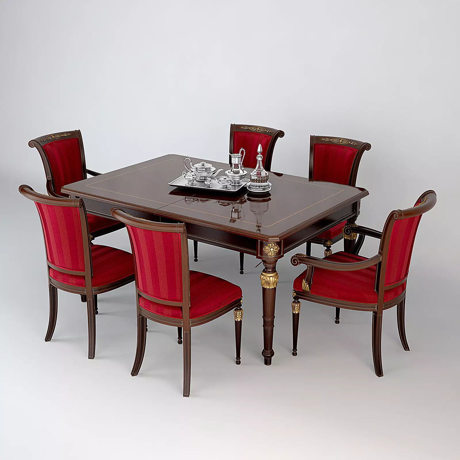 Ceppi Dining Furniture 3D model_0
