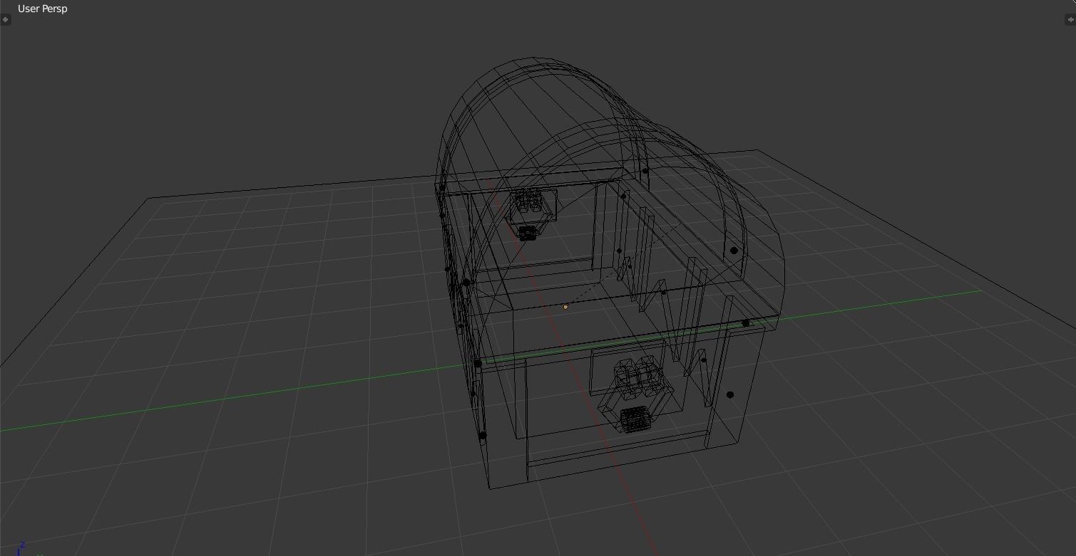 Rusty treasure chest Free 3D model_4