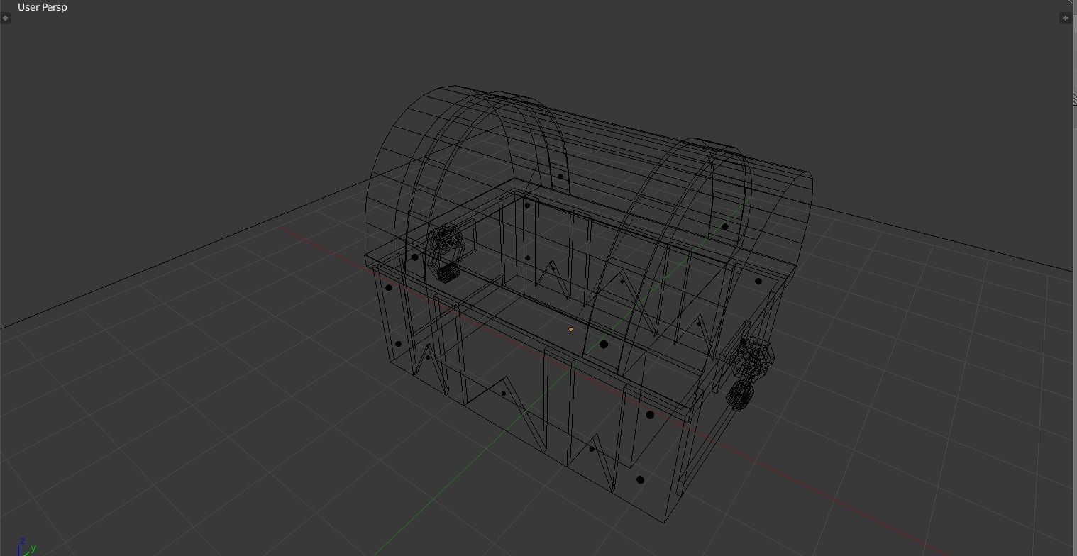 Rusty treasure chest Free 3D model_3