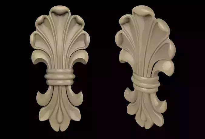 Carved CNC 3D print model 3D print model Free 3D print model