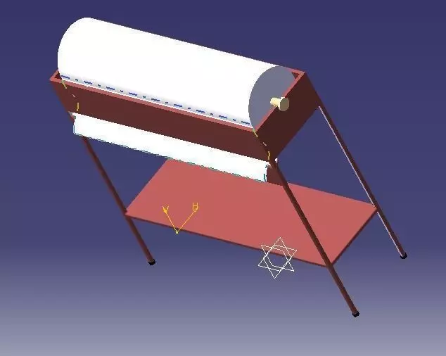 table for roller 3D model_0