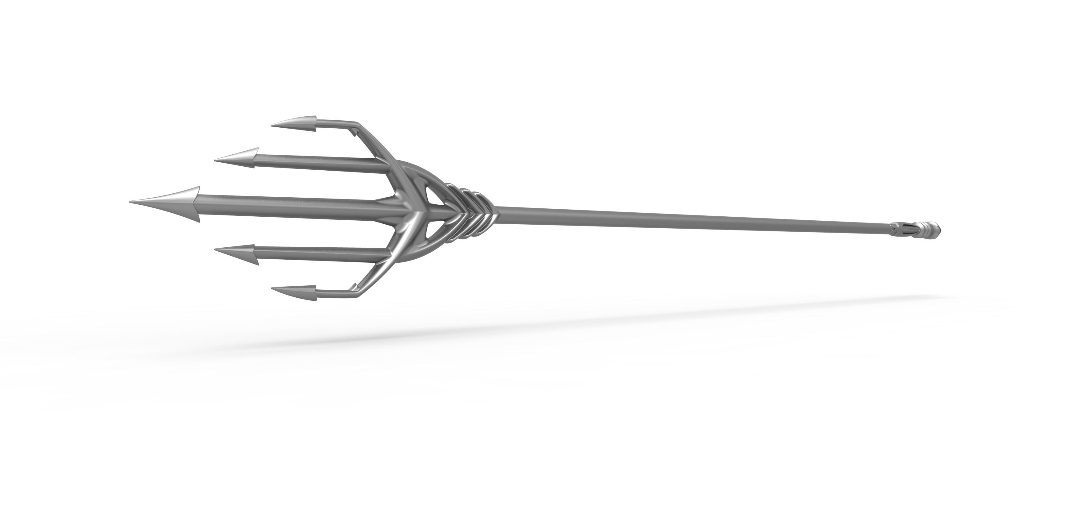 Trident of Atlanna from the movie Aquaman 2018 3D print model_1